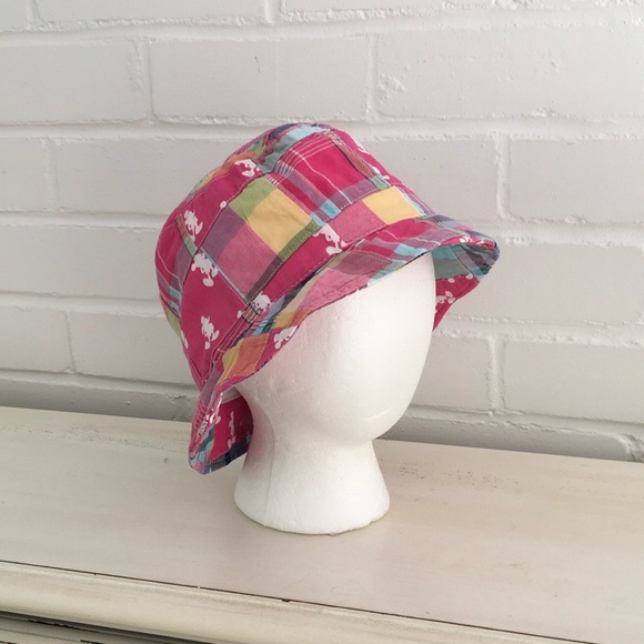 Adult Size Pink Plaid Preppy Classic Disney Mickey Mouse Bucket Hat - Picture 3 of 9